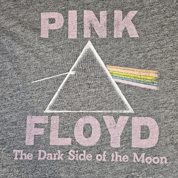 Pink Floyd Dark Side Of The Moon T Shirt, Heather Grey,  XL - Picture 5 of 9